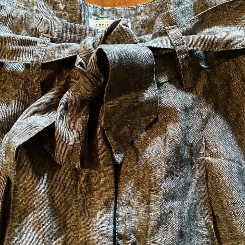 Artisan NY Linen Paperbag Shorts size 6 NWT - Picture 3 of 6